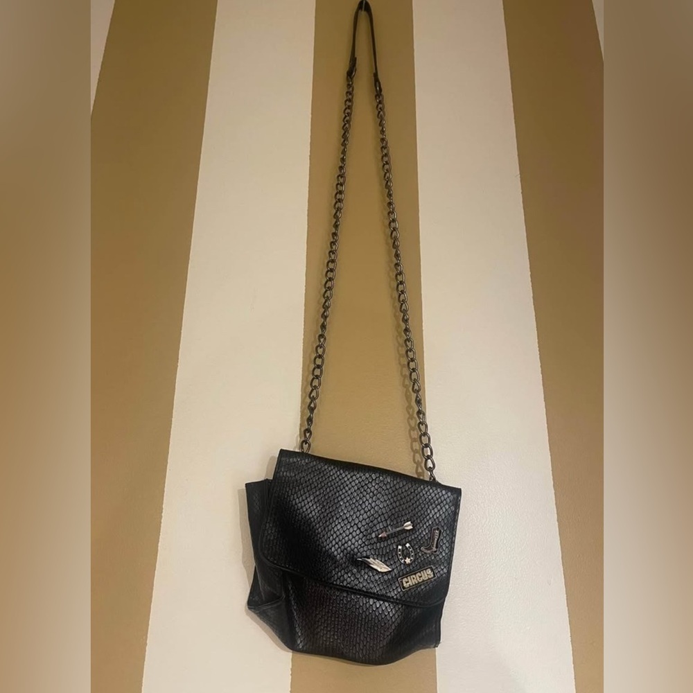 Circus by Sam Edelman Black Crossbody Bag with Chain Strap